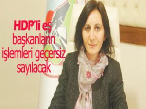 HDP'li "Eş Başkanların işlemleri geçersiz" sayılacak