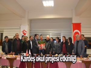 "KARDEŞ OKUL PROJESİ" KAPSAMINDA ÖĞRETMENLER GÜNÜ ETKİNLİĞİ