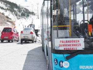 Palandöken ve Konaklı'ya otobüs seferleri başladı