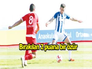 Bırakılan 2 puana bir özür