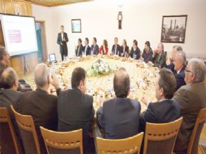 REKTÖR ÇOMAKLI, ERZURUMLU sanayici ve işadamlarını ağırladı