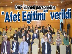 DAP Personeline "Afet Eğitimi" verildi