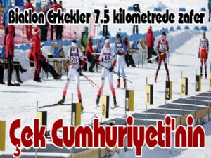 Biatlon Erkekler 7.5 kilometrede zafer Çek Cumhuriyeti'nin