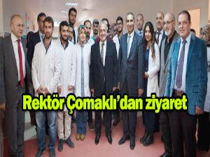 Rektör Çomaklı ve Yönetiminden, Tıp Fakültesi ve Veteriner Fakültesi'ne ziyaret
