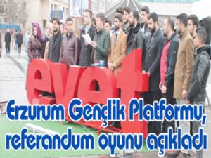 Erzurum Gençlik Platformu, referandum oyunu açıkladı