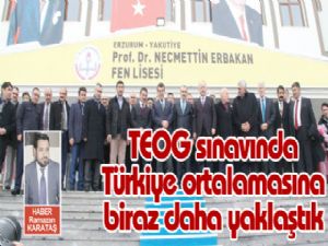 TEOG sınavında Türkiye ortalamasına biraz daha yaklaştık