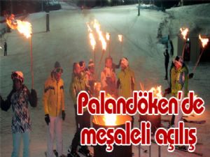 Palandöken'de meşaleli açılış