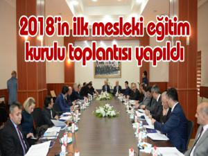 2018in ilk mesleki eğitim kurulu toplantısı yapıldı