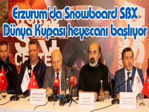Erzurumda Snowboard SBX Dünya Kupası heyecanı başlıyor