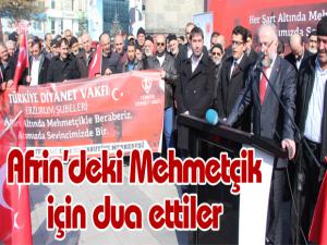 Afrindeki Mehmetçik için dua ettiler