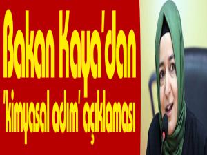 Bakan Kayadan 'kimyasal adım' açıklaması