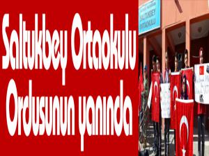 Saltukbey Ortaokulu Ordusunun yanında