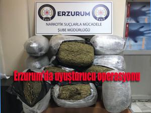Erzurumda uyuşturucu operasyonu