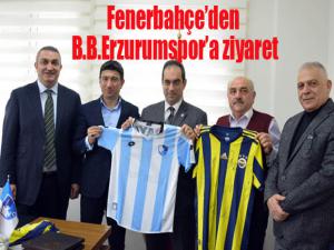 Fenerbahçe Kulübü Asbaşkanı Şekip Mosturoğlu, Büyükşehir Belediye Erzurumspor Kulübü Başkanı Mevlüt Doğanı ziyaret etti.