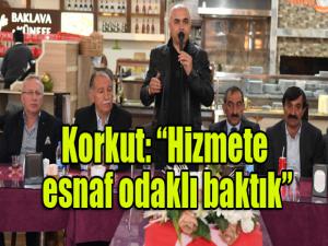 Ali Korkut, "Hizmete esnaf odaklı baktık"