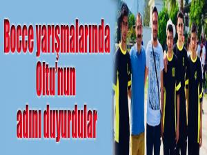 Bocce yarışmalarında Oltunun adını duyurdular