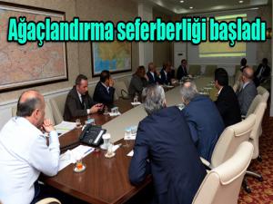 Erzurumda ağaçlandırma seferberliği