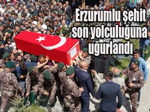 Şehit özel harekat polisi Erzurumda son yolculuğuna uğurlandı