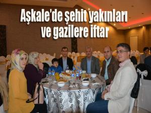 Aşkalede şehit yakınları ve gaziler iftar yemeğinde bir araya geldi