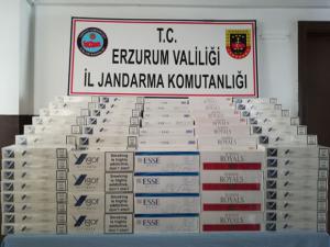 Erzurumda 5 bin 150 paket kaçak sigara ele geçirildi
