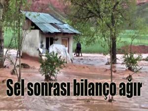Erzurumda sel felaketinin bilançosu ağır oldu
