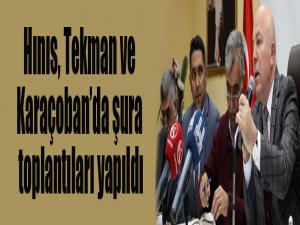 Hınıs, Tekman ve Karaçobanda şura toplantıları yapıldı