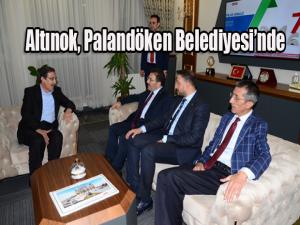 Selami Altınoktan Palandöken Belediyesine ziyaret