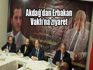 Akdağdan Erbakan Vakfına ziyaret