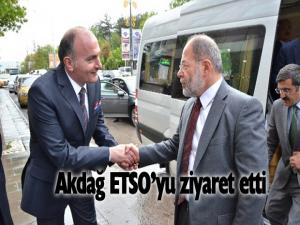 Başbakan yardımcısı Akdağdan ETSOya ziyaret