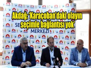 Başbakan Yardımcısı Akdağ: Karaçobandaki 2 kişinin öldüğü olayın seçimle bağlantısı yoktur