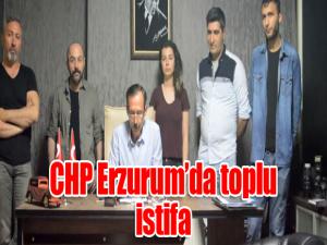 CHP Erzurumda toplu istifa