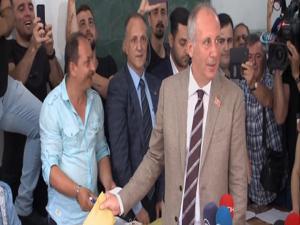Cumhurbaşkanı Adayı Muharrem İnce, memleketi Yalovada oy kullandı