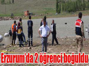 Erzurumda gölete giren 2 lise öğrencisi boğuldu