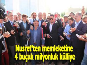 Nusretten memleketine 4 buçuk milyonluk külliye