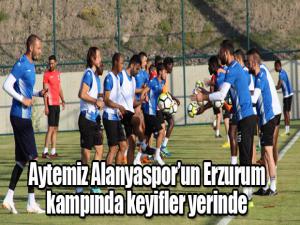 Aytemiz Alanyasporun Erzurum kampında keyifler yerinde