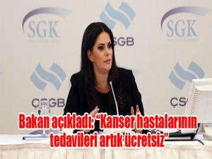 Bakan Sarıeroğlu: 'Kanser hastalarının tedavileri artık tamamen ücretsiz'
