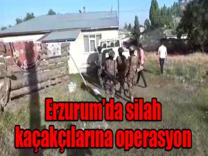 Erzurumda silah kaçakçılarına operasyon