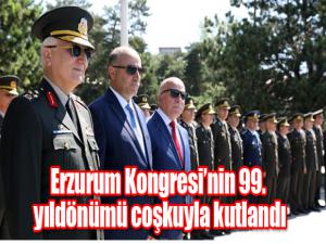 Erzurum Kongresinin 99. yıldönümü coşkuyla kutlandı