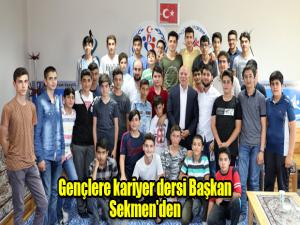 Gençlere kariyer dersi Başkan Sekmen'den