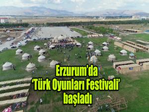 Erzurumda "Türk Oyunları Festivali" heyecanı