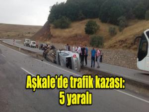 Aşkalede trafik kazası: 5 yaralı