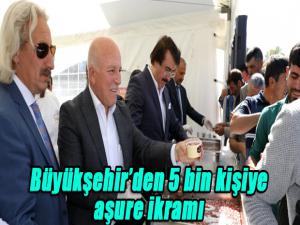 Büyükşehirden 5 bin kişiye aşure ikramı