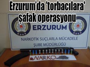 Erzurumda 'torbacılara' şafak operasyonu