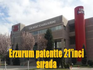 Erzurum patentte 21inci sırada