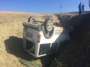 Horasanda trafik kazası: 1 yaralı