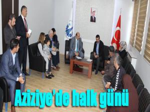 Aziziyede halk günü toplantısı
