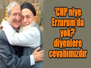 "CHP niye Erzurum'da yok?" diyenlere cevabımızdır