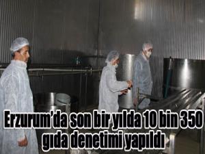 Erzurumda son bir yılda 10 bin 350 gıda denetimi yapıldı