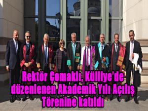 Rektör Çomaklı, Külliyede düzenlenen Akademik Yılı Açılış Törenine katıldı