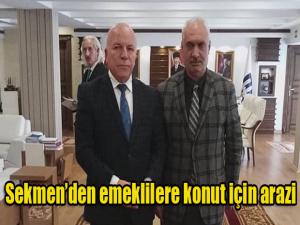 Sekmen'den emeklilere konut için arazi